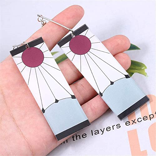 Double Sided Tanjiro Slice Of Life Anime Earrings For Women, Men, And Girls  Acrylic Hanafuda From Xtnm, $0.74 | DHgate.Com